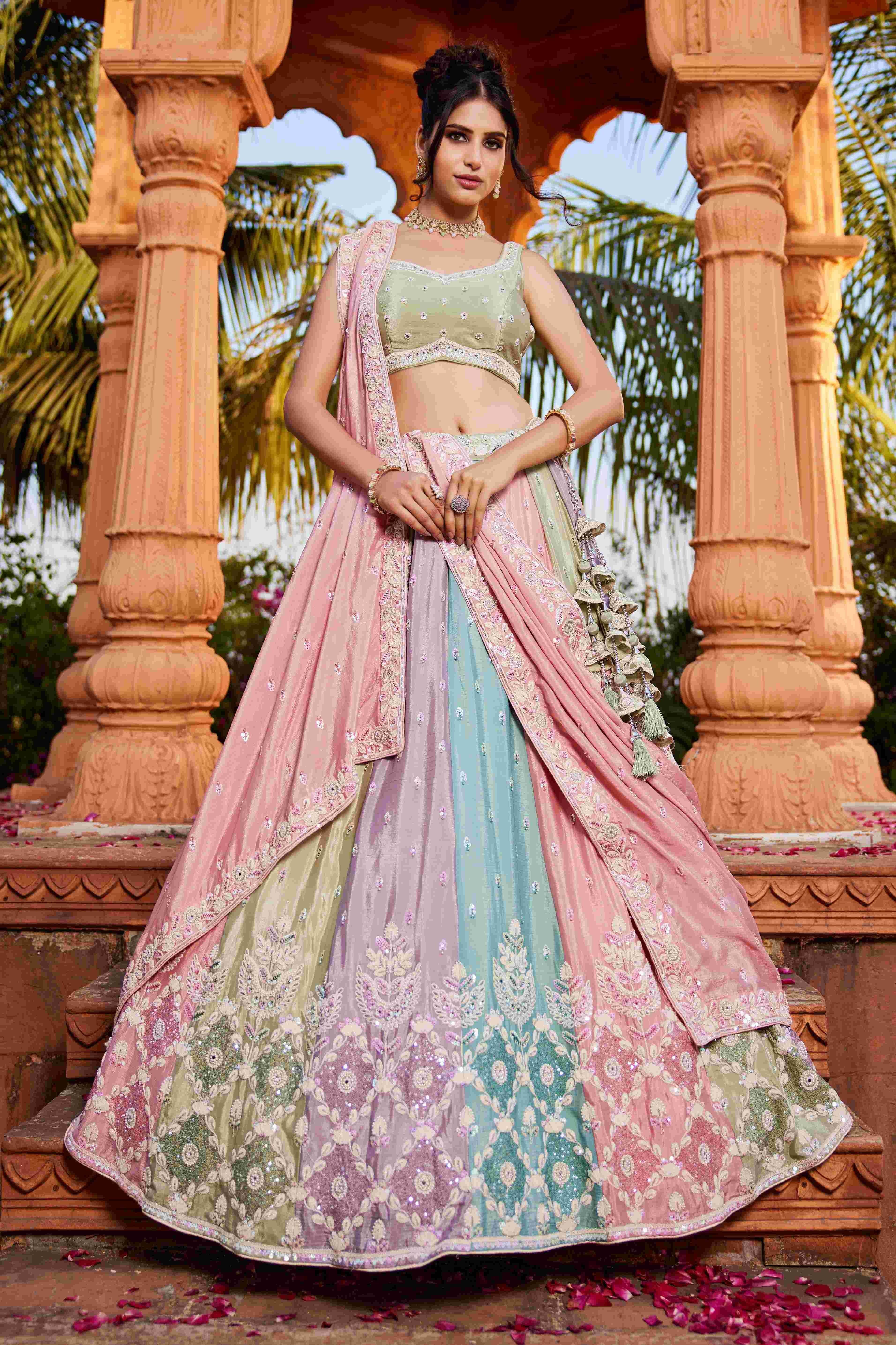 Stunning Poly Chiffon Designer Lehenga for All Occasions - MYLUXURY LANE ENTERPRISE